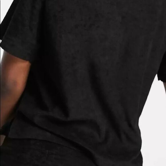 Brave souls London Tammy toweling short pjs set M blk nwt - Picture 3 of 5